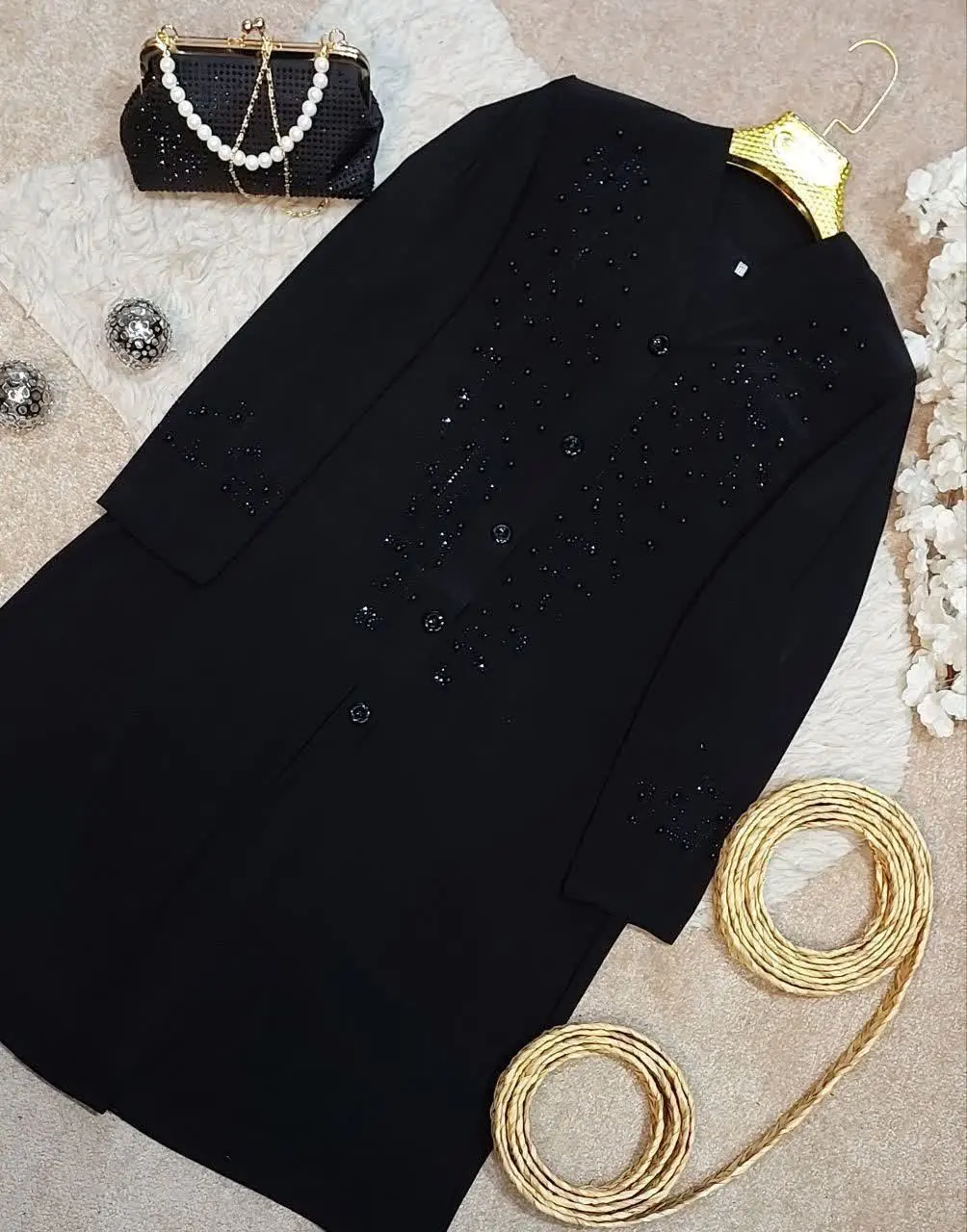 🖤نام: مانتو قواره دار مدل مهنوش
