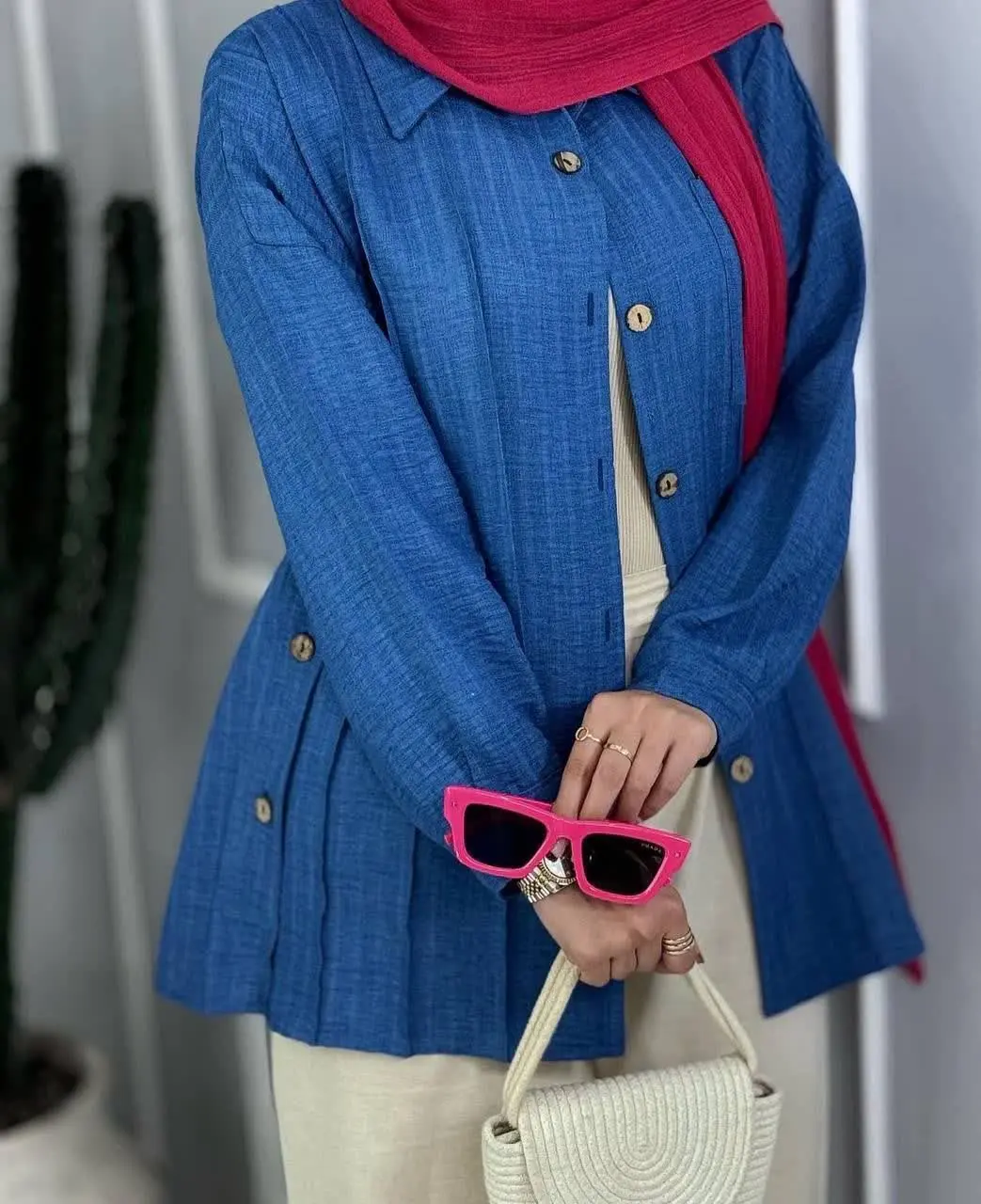 نام: شومیز مانتویی بغل دکمه
