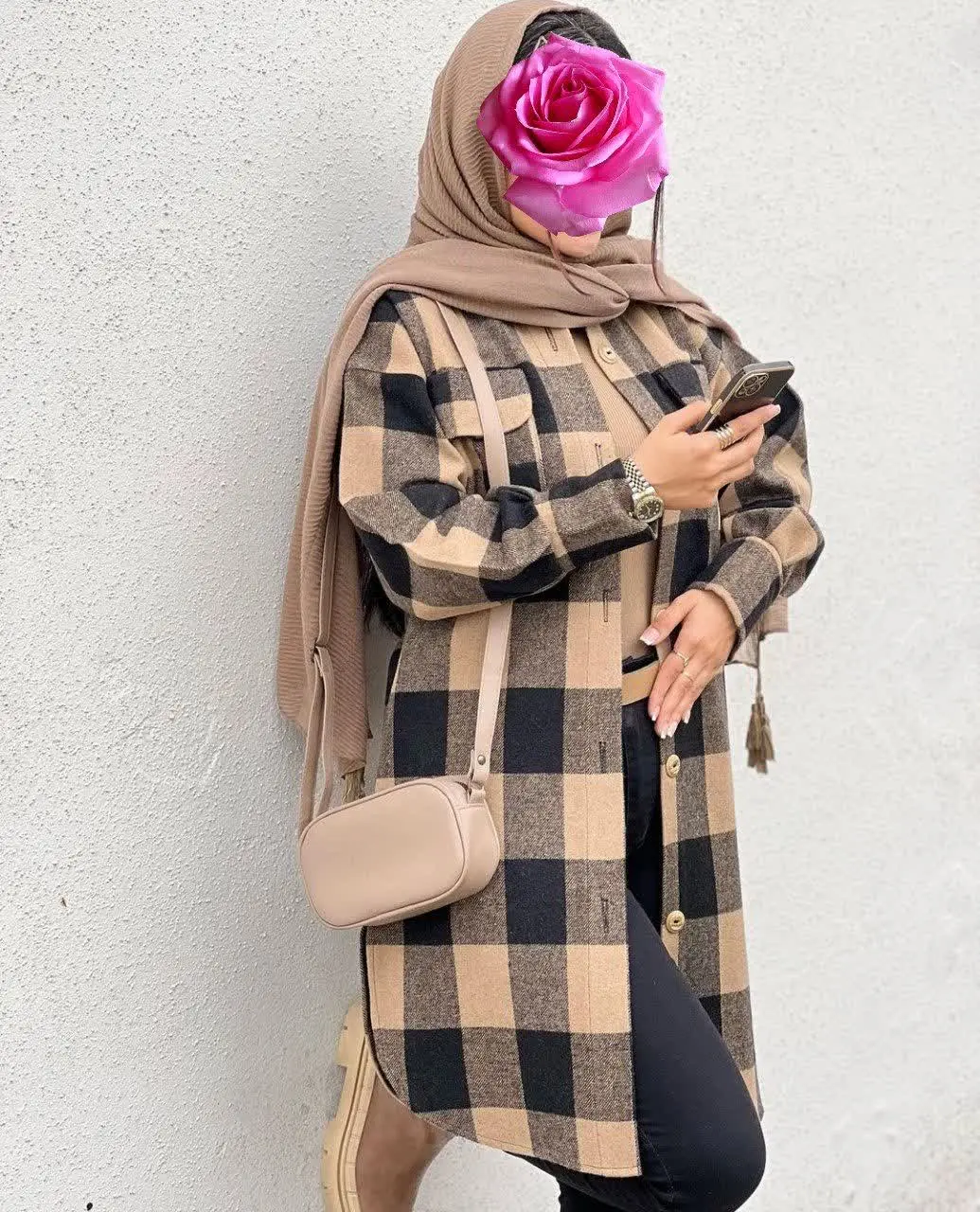 نام: مانتو پشمی بلند 
