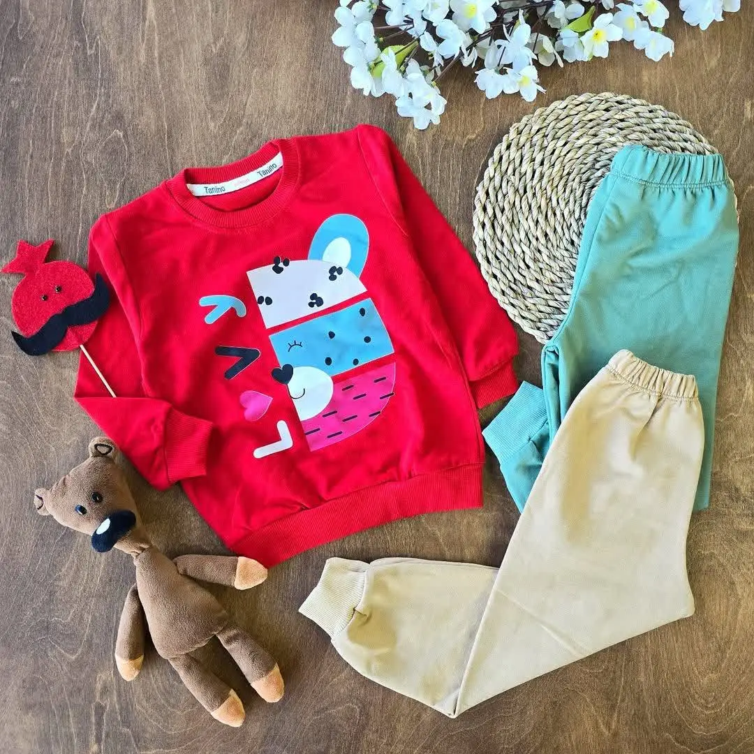 بلوز شلوار خرس لاوی کد ۳۸۷۲
