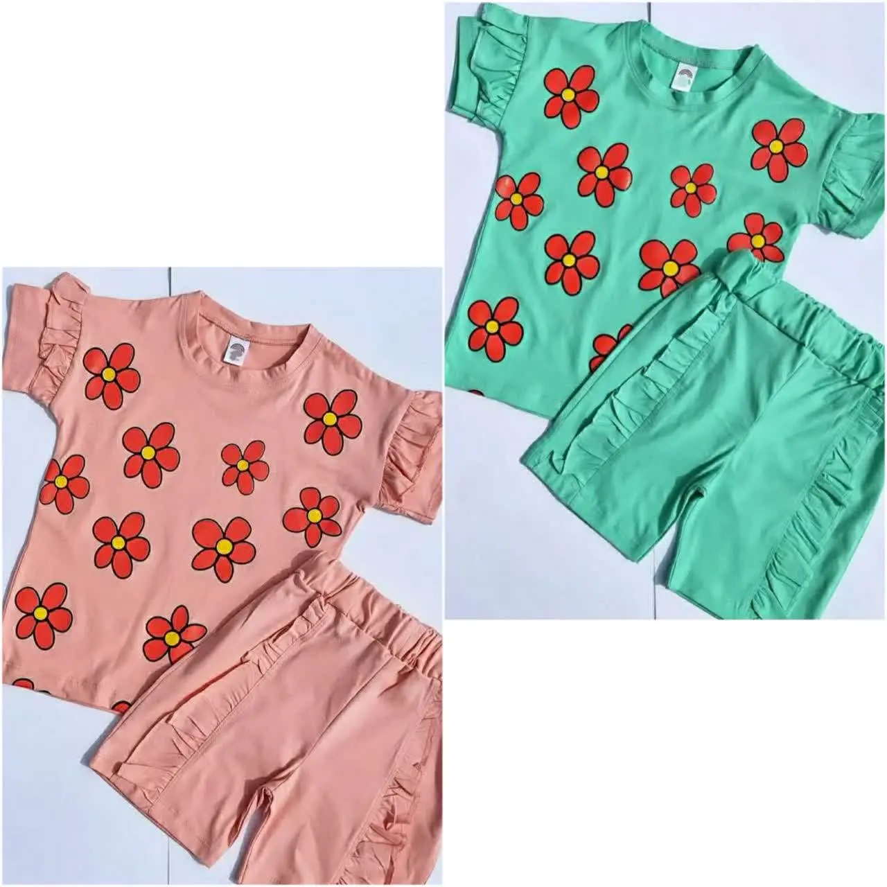 #تیشرت #شلوارک #دخترانه بهار🌼🌺🌸
