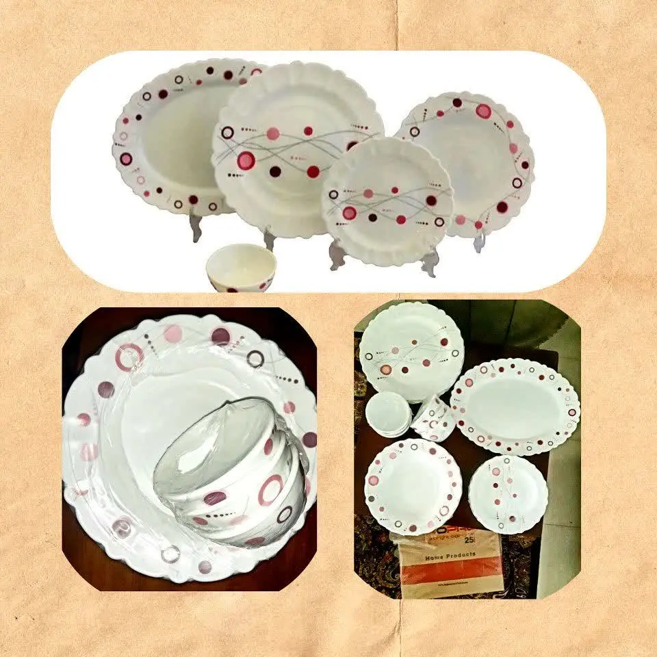 ظروف ۲۵پارچه‌ی آیروپال طرح مینو بنفش 
