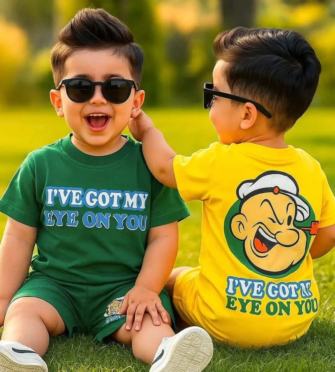 تیشرت و شلوارک بچگانه ملوان زبل 
