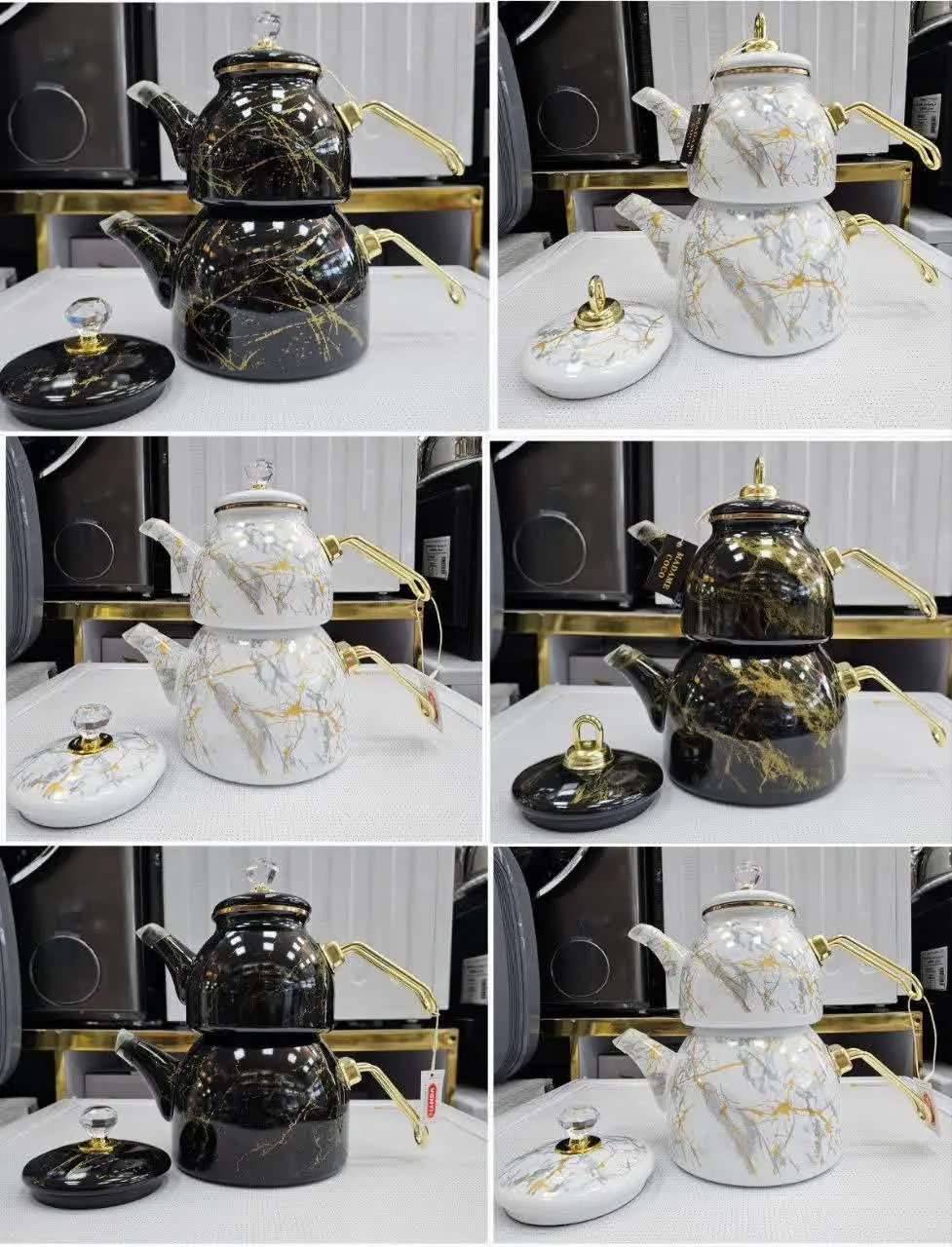 ❇️کتری و قوری لعابی
