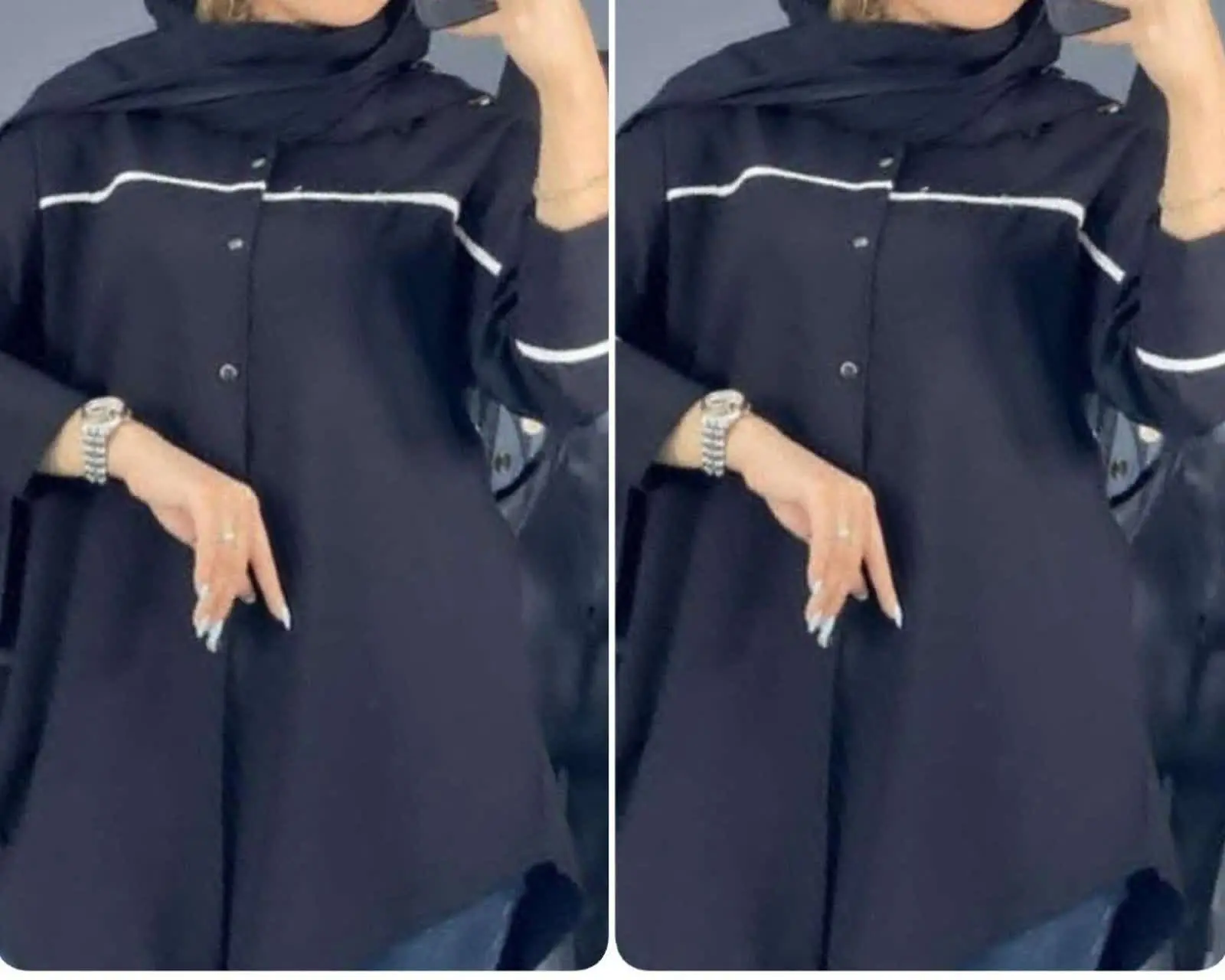 ❤️نام: مانتو مدل آنالیزا🏴 ((ویژه محرم)) 🏴
