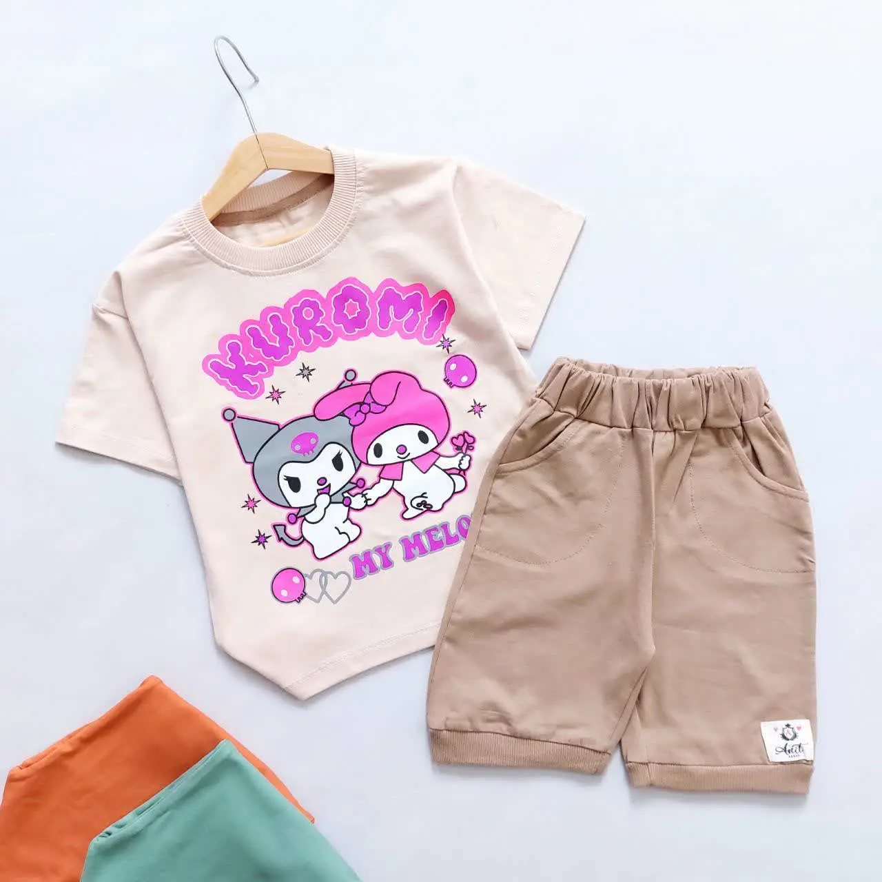 تیشرت شلوارک رنگی کرومی 😍
