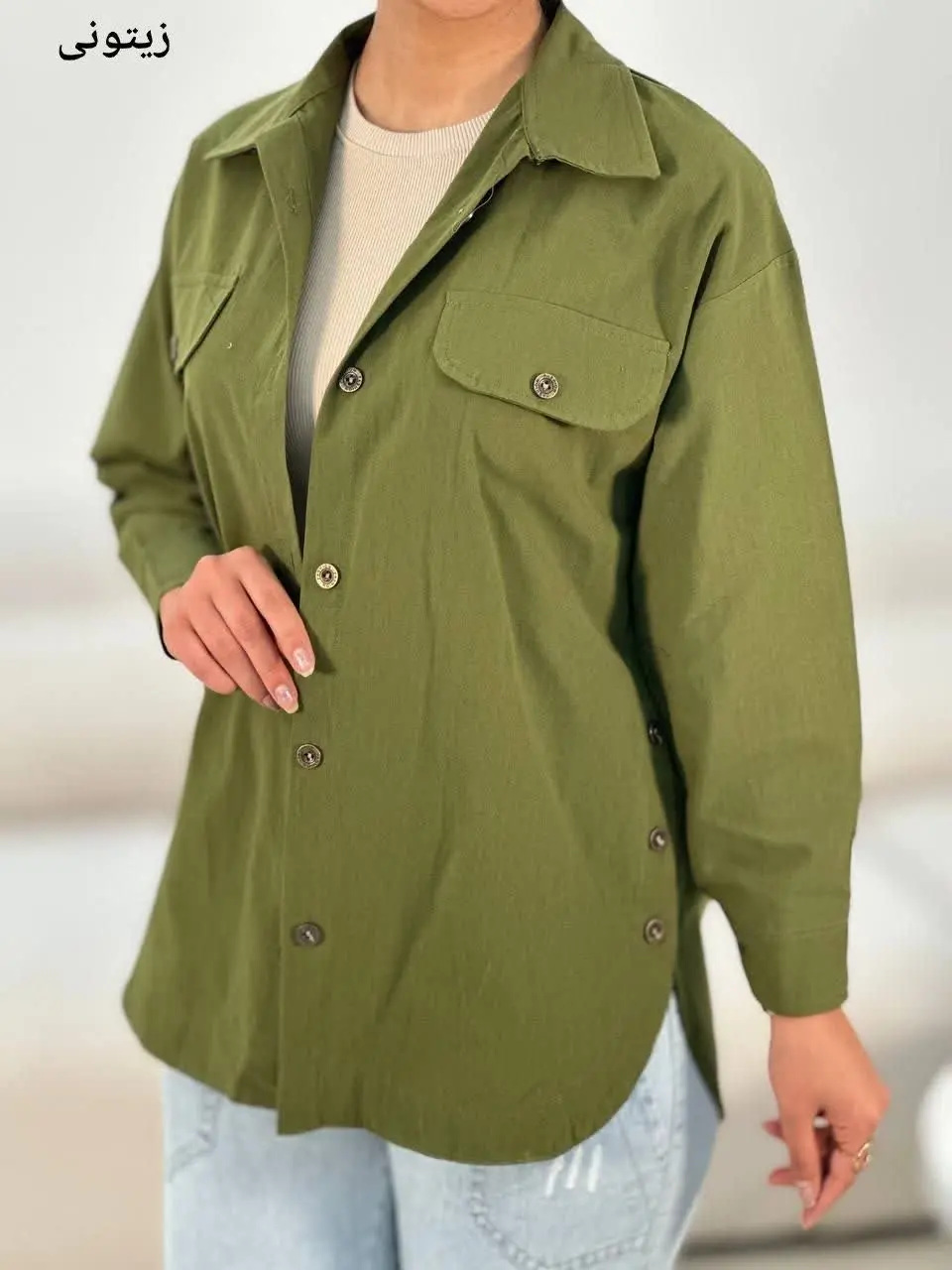 نام: شومیز مانتویی بغل دکمه
