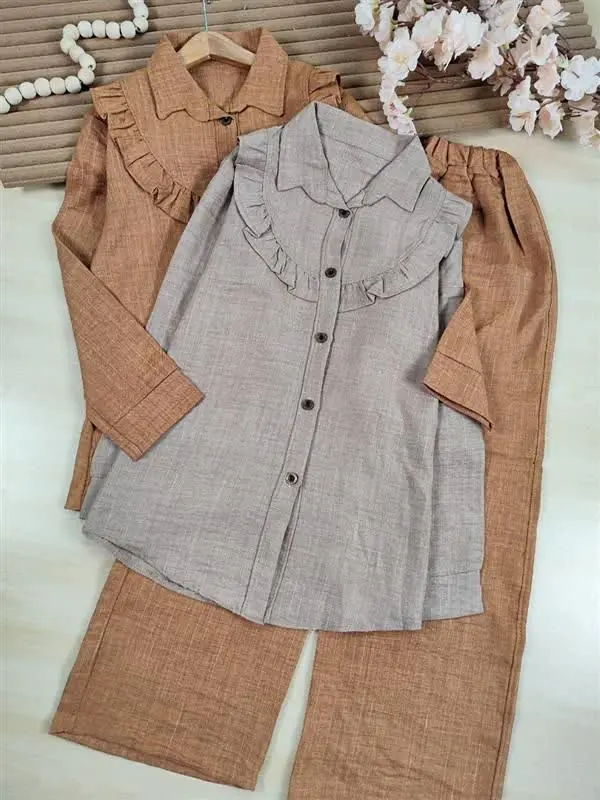 🌿 شومیز شلوار طرح دیپلمات 🌿
