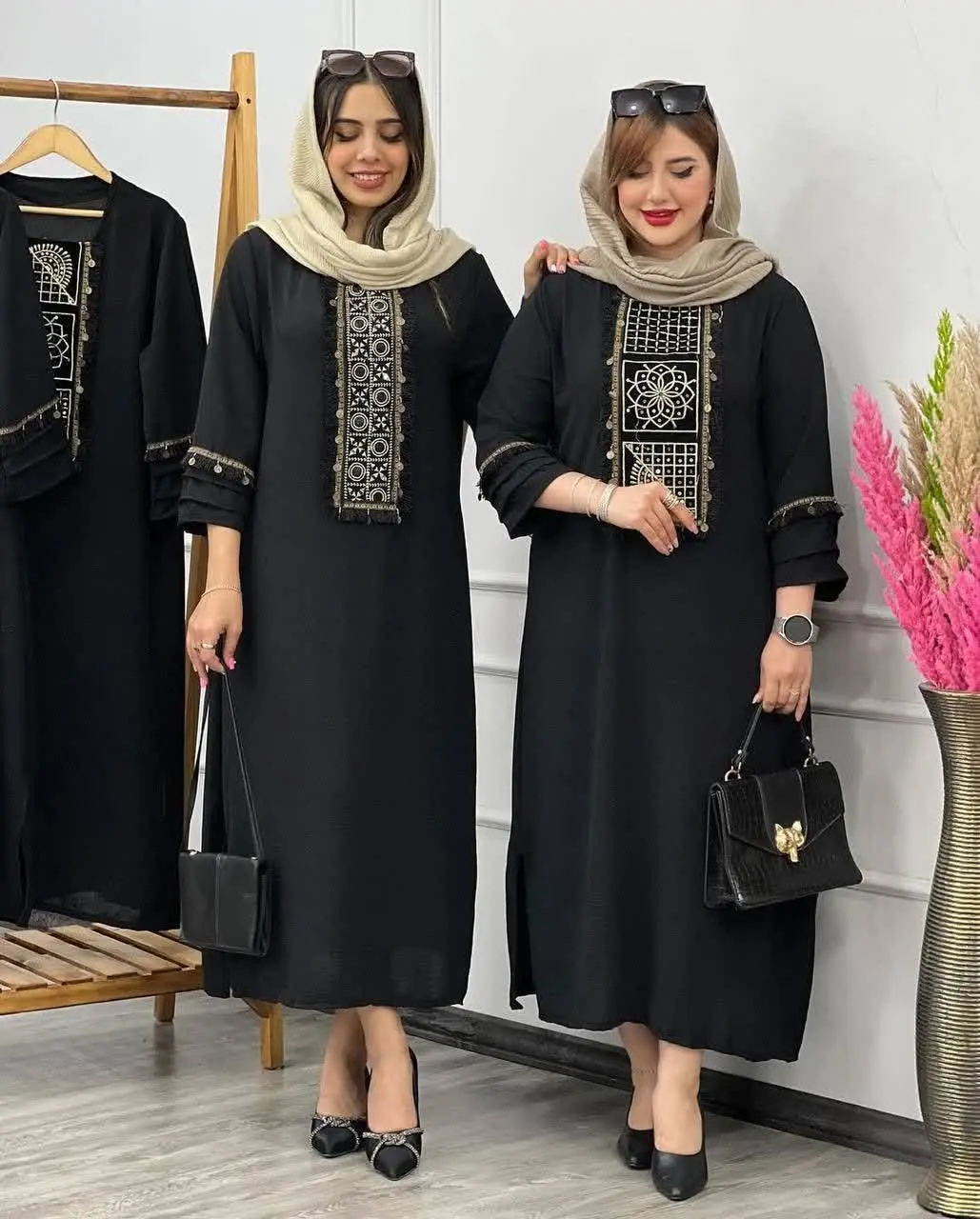 🌼مانتو کفتان خرجکاری شده
