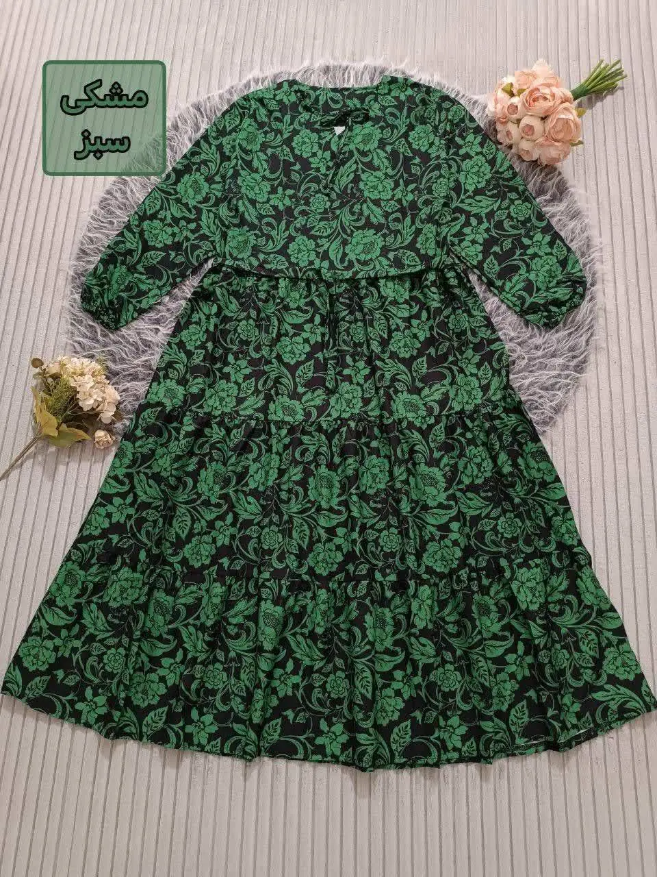 پیراهن ساحلی گلدار 🌸