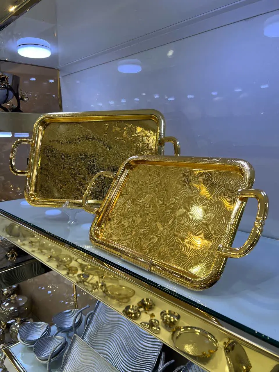 سینی تمام طلایی کد ۶۹۱۱
