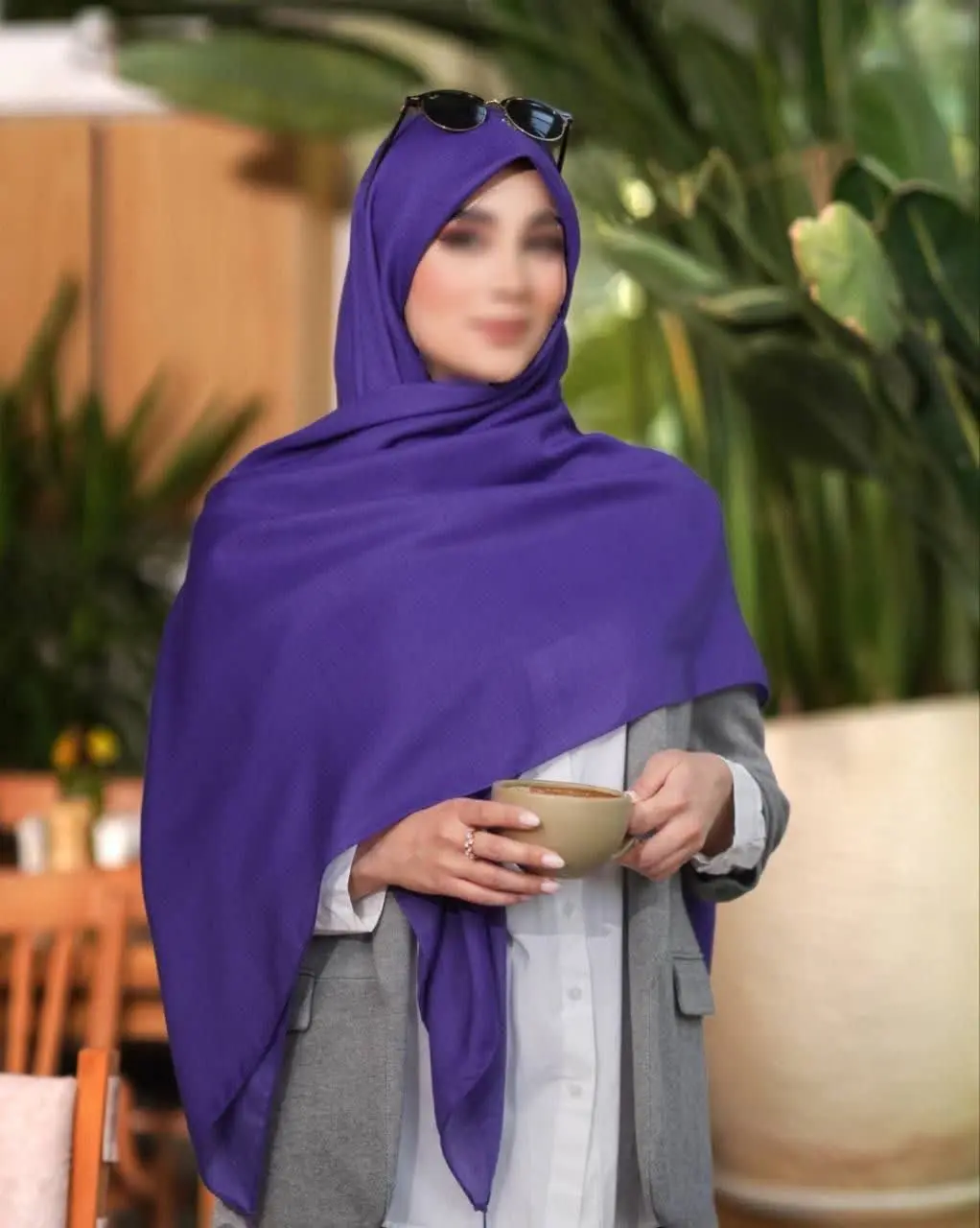 روسری نخی سیا اسکارف