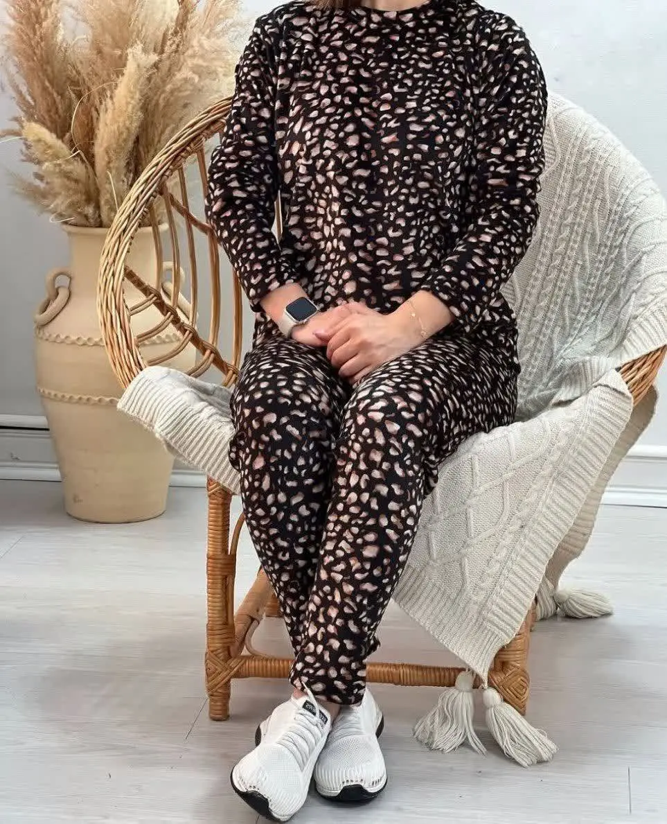 💥 ست مخمل پلنگی😍