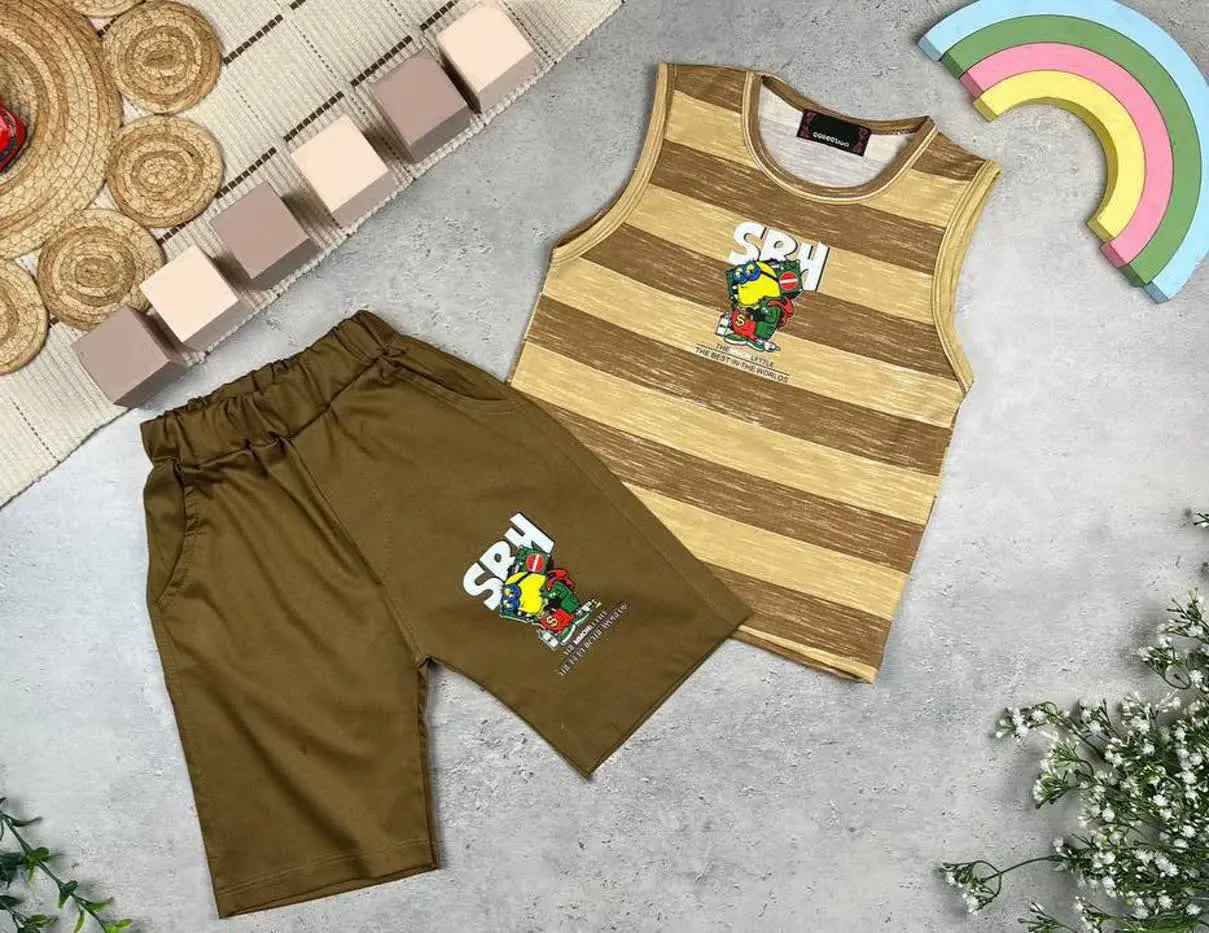 🔮ست تاپ شلوارک اسپرت طرح SBH🔮
