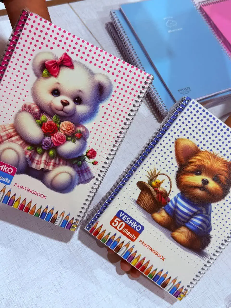 ✅ دفتر نقاشی سیمی ۵۰ برگ
