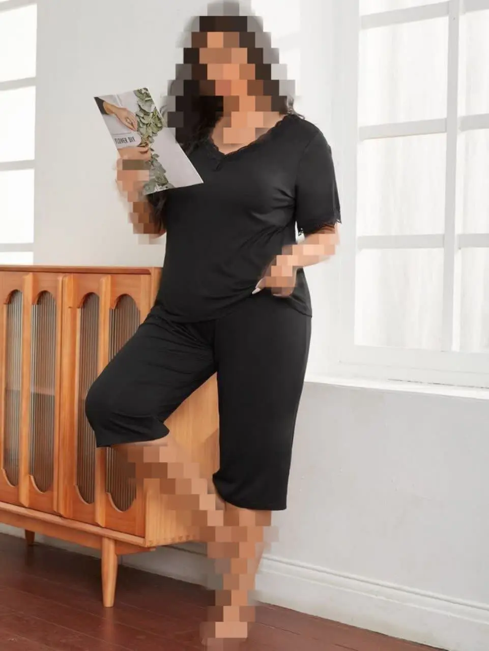 🎀ست بلوز شلوارک راحتی
