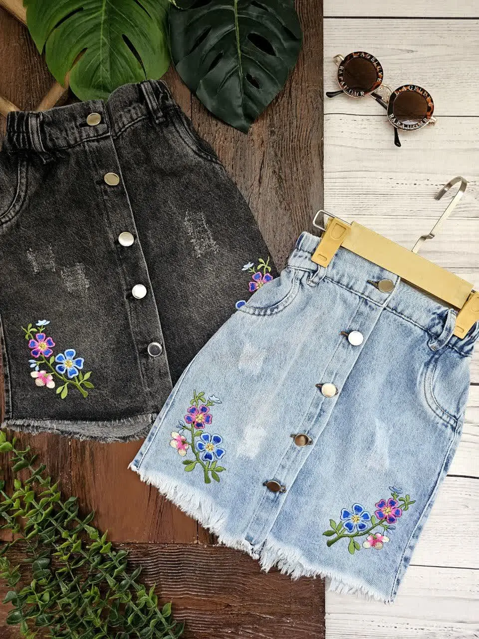 دامن طرح گل
