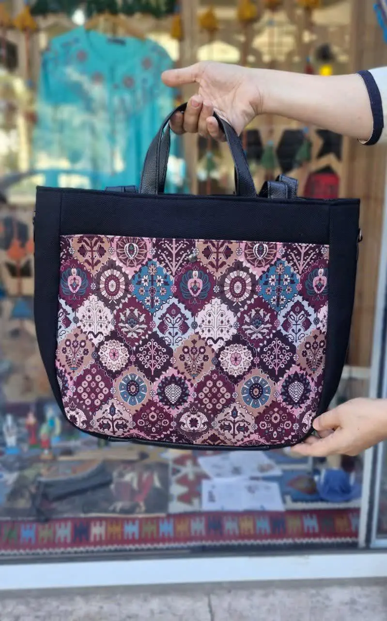 کیف گلدون طرحدار👜