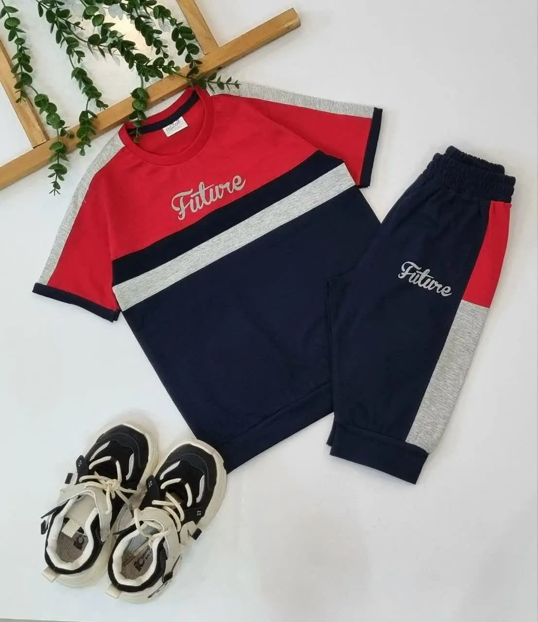 #تیشرت #شلوارک #پسرانه طرح آینده
