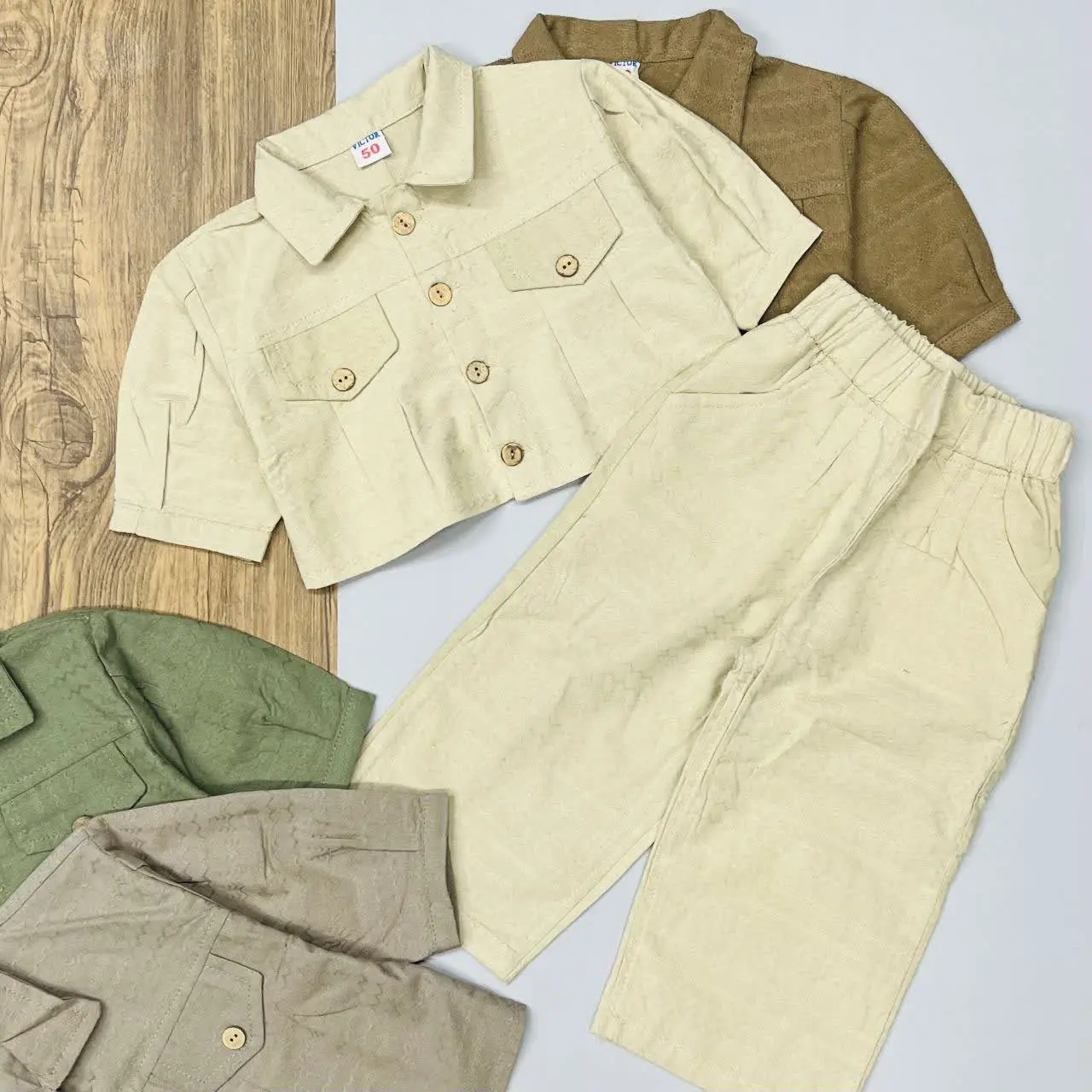 ✅ کراپ شلوار پیراهنی دخترانه 
