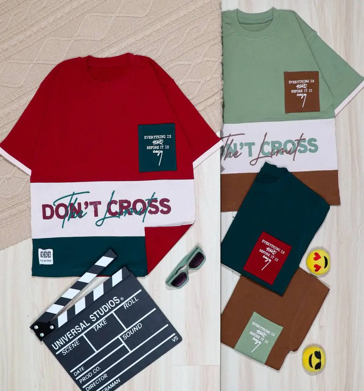 👫تیشرت پسرانه پرچمی چاپ CROSS👫
