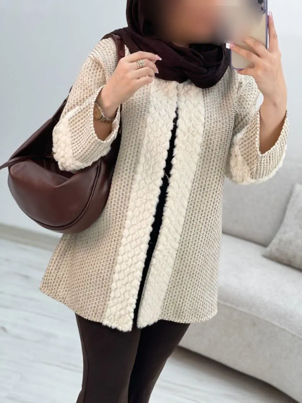 🌈رنگ بندی: شکلاتی, کرم, مشکی✔️