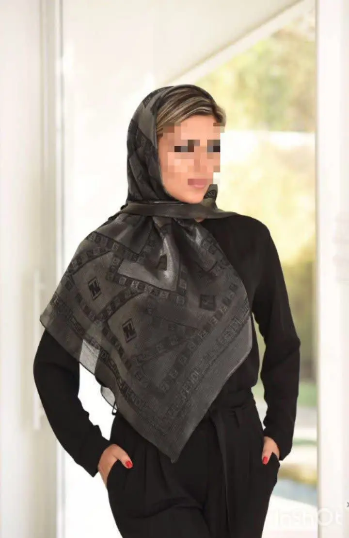 روسری ویسکوز (ژاکارد لمه) م...