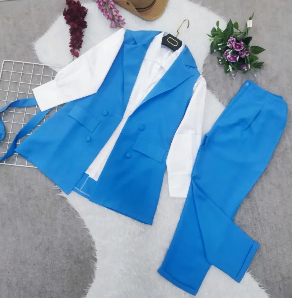 دو تیکه #وست و #شلوار مهتاب با جنس مازراتی
