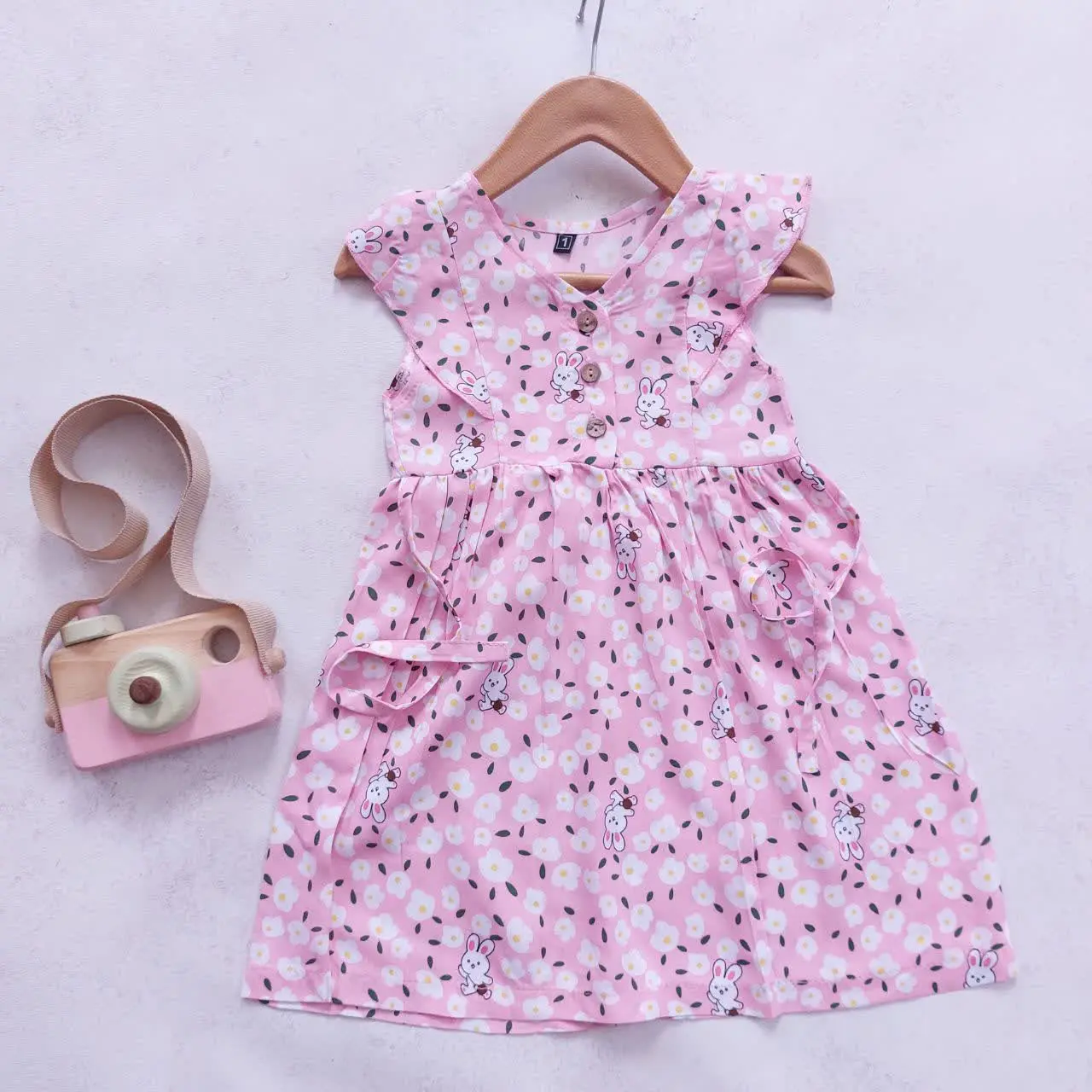 سارافون نخی خرگوش و گل
