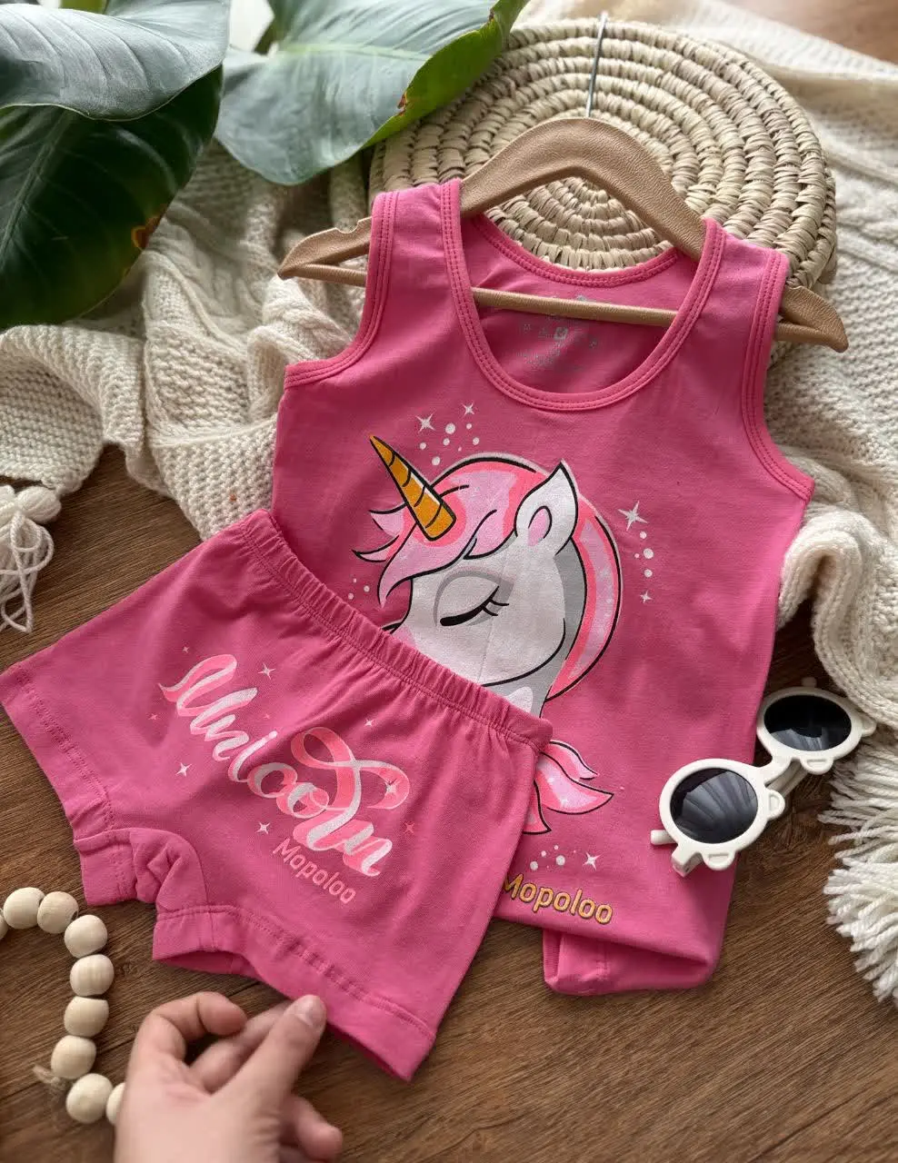 تاپ شورت یونیکورن دخترانه
