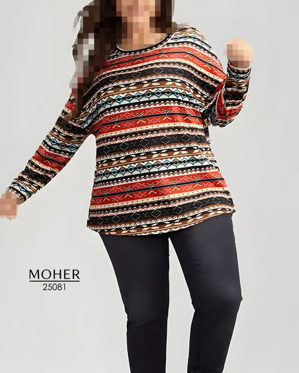 با این بلوز زنانه سایز بزرگ...