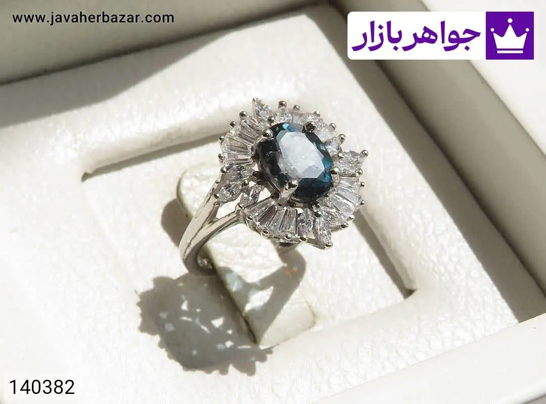 انگشتر نقره توپاز لندن طرح...