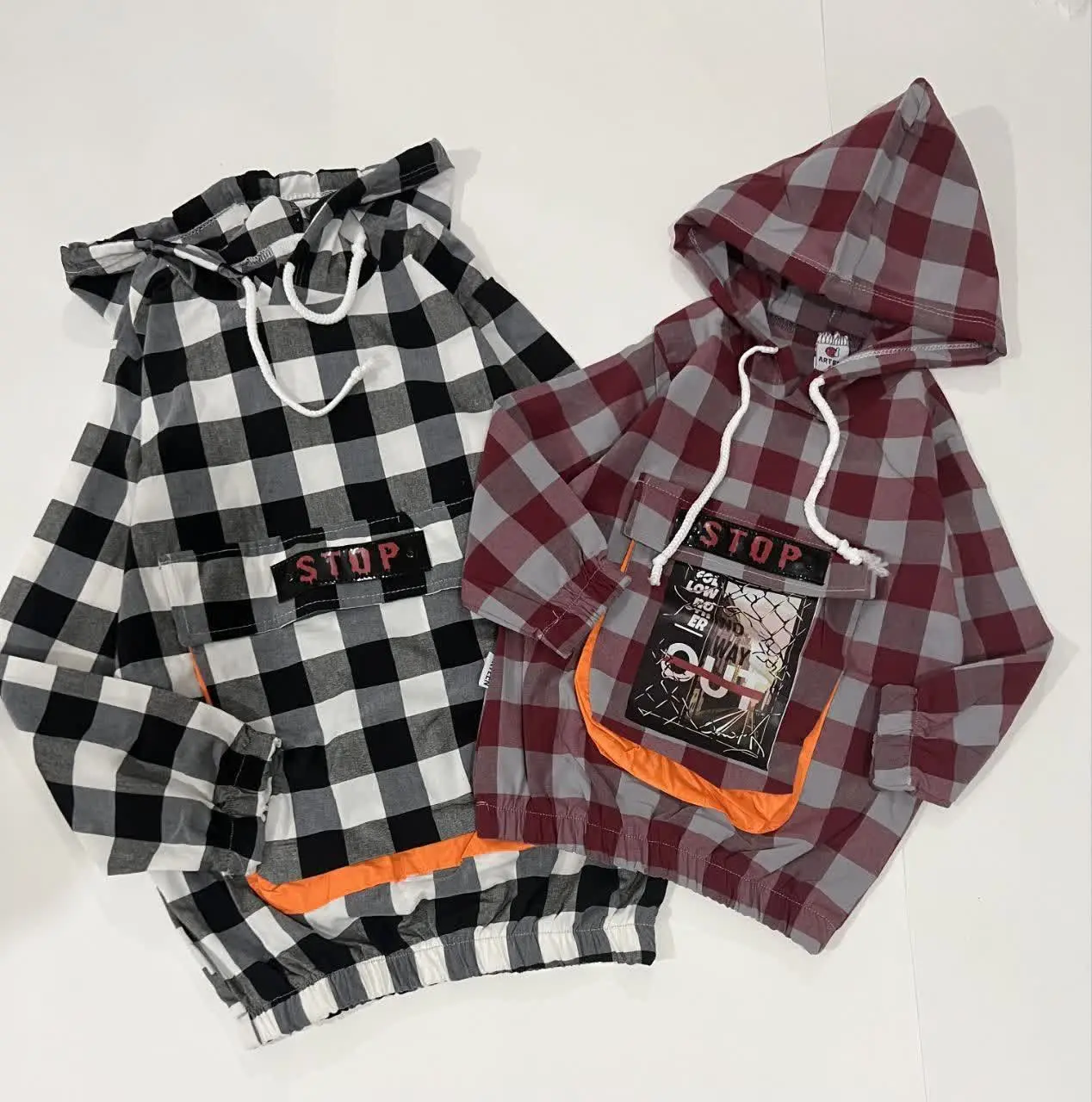 💞 هودی اسپرت پاییزی چهارخونه💞
