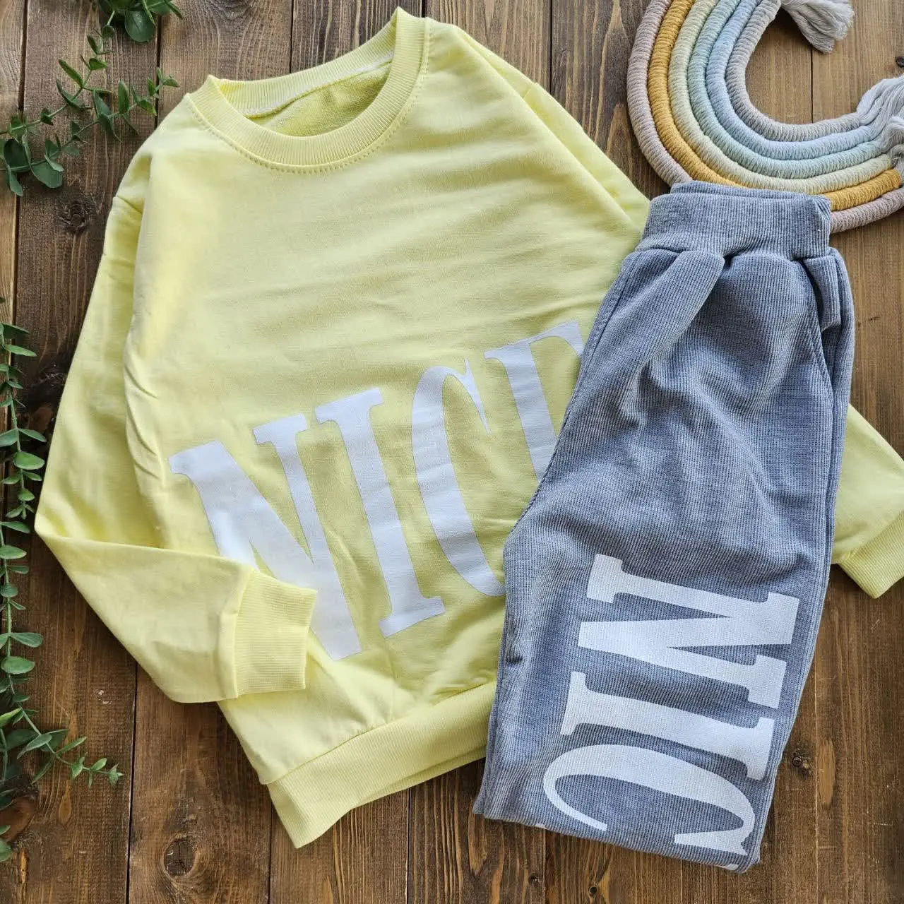 🔮بلوز شلوار اسپرت طرح NICE🔮