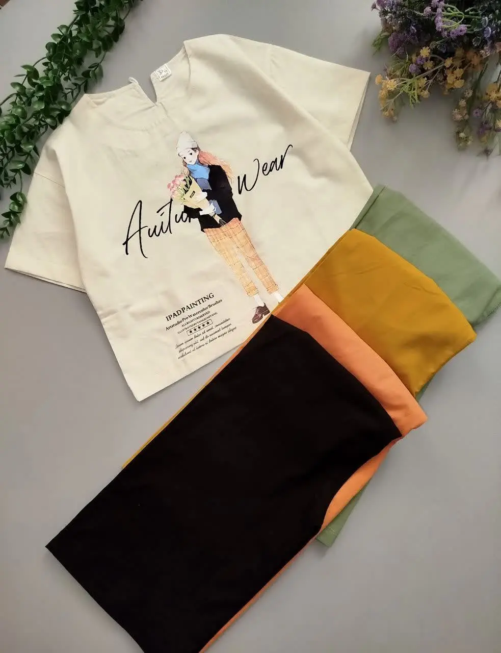 💞 ست دوتیکه شلوار بگ نوجوان 💞
