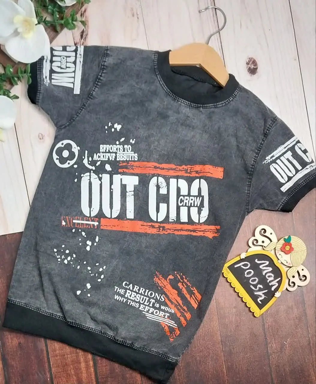 ♨️ تیشرت جین ذغالی 😍