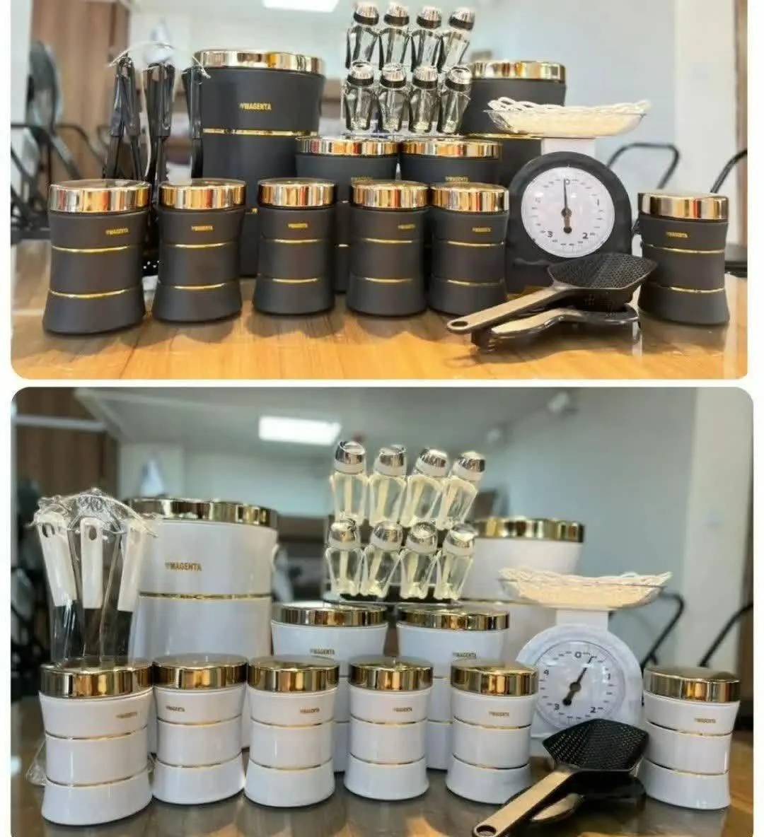 ❤️سرویس آشپزخانه مگنتا *درب طلای*
