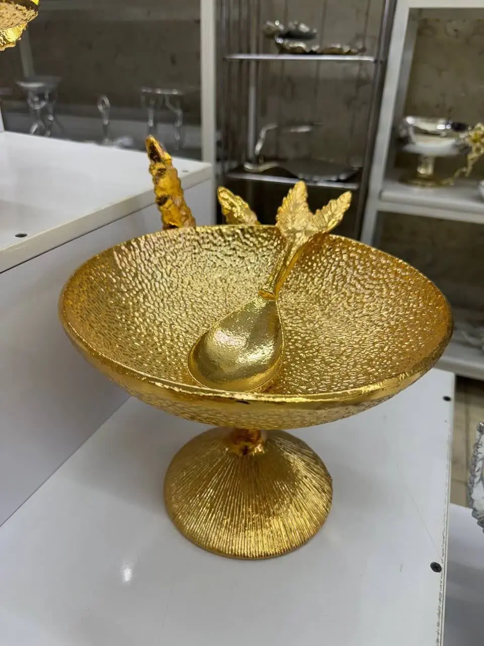 سرویس چهار تکه نخل نقره ای...