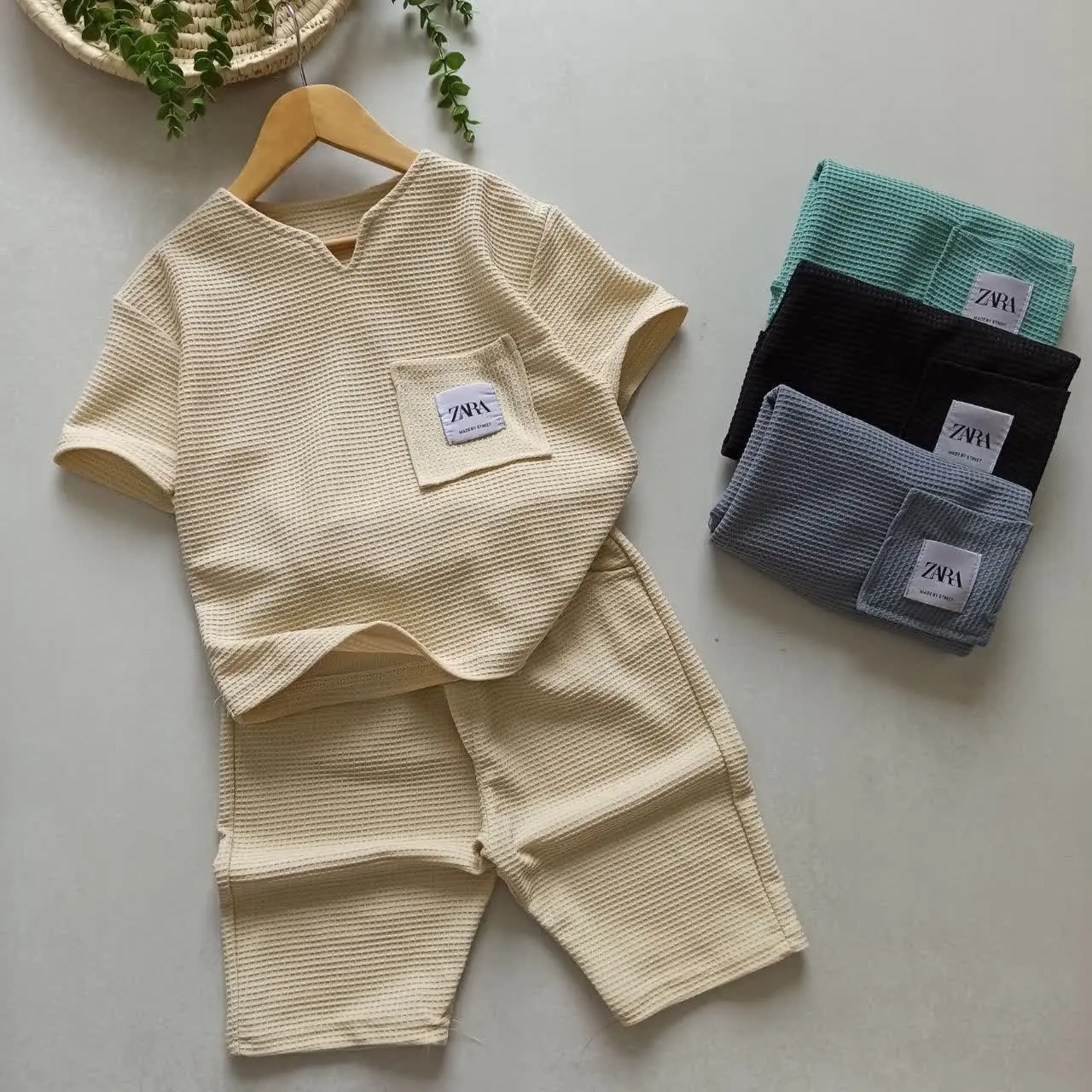 🔶️تیشرت شلوارک بیسکیوییتی ترند امسال 
