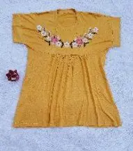 نام: تیشرت چین دار گلدوزی
