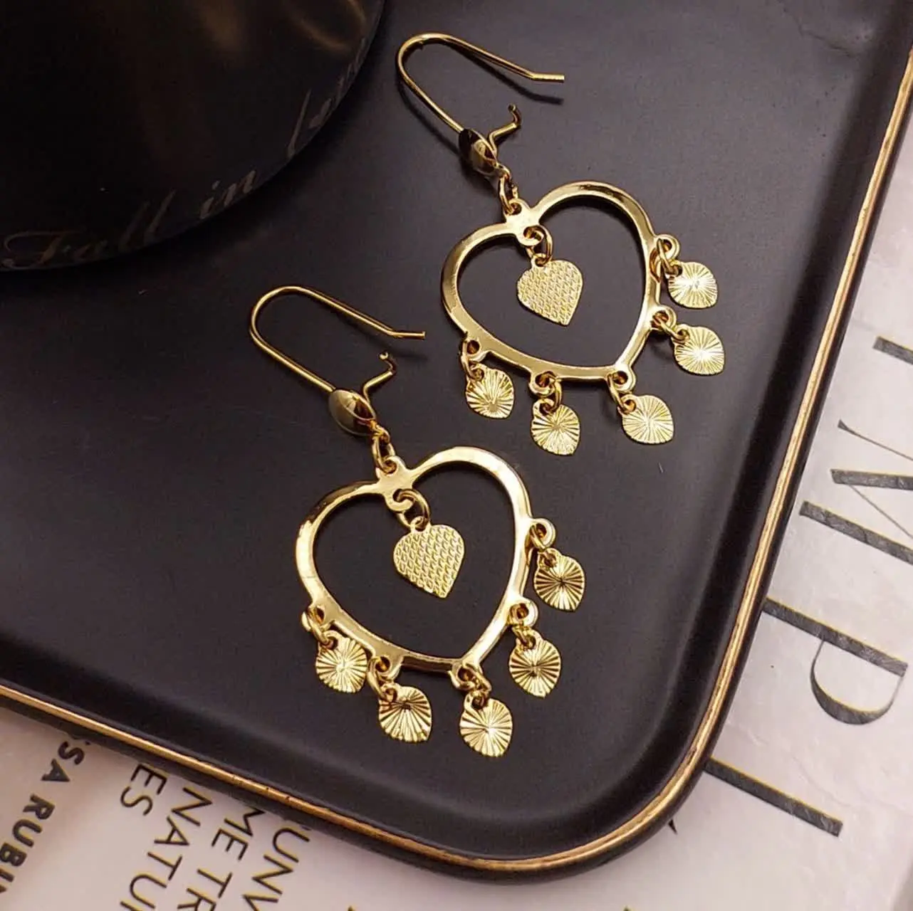 گوشواره قلب سکه ای جدید😍😍