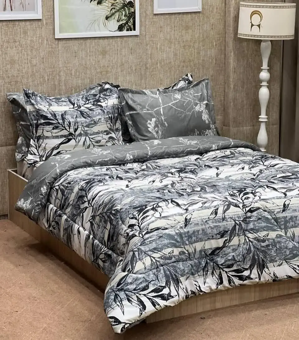 طرح جدید برگ طوسی یه تناژ خنثی که با همه سرویس خوابی ست میشه 🩶🩶😍👆
