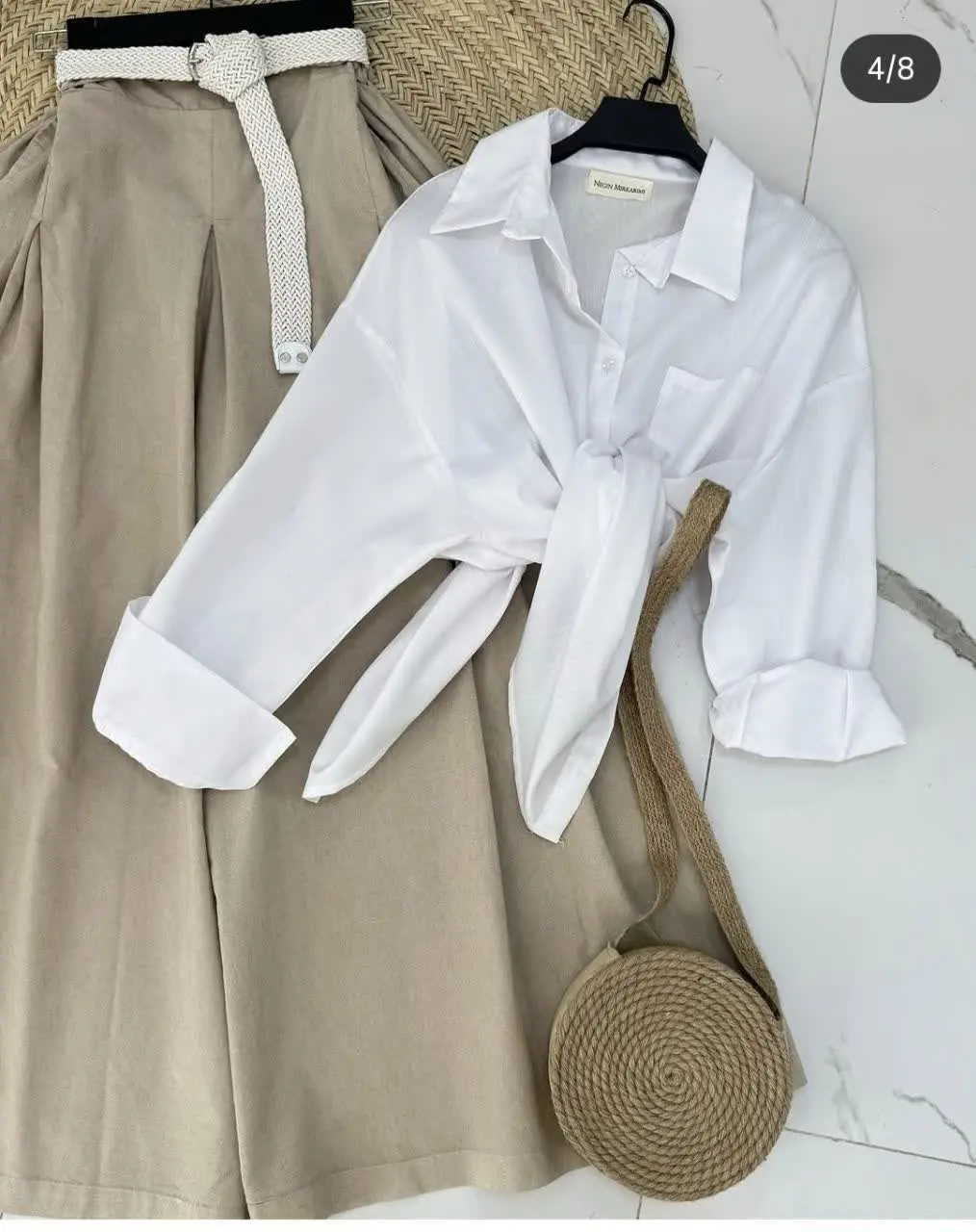 ست شومیز و دامن و کمربند
