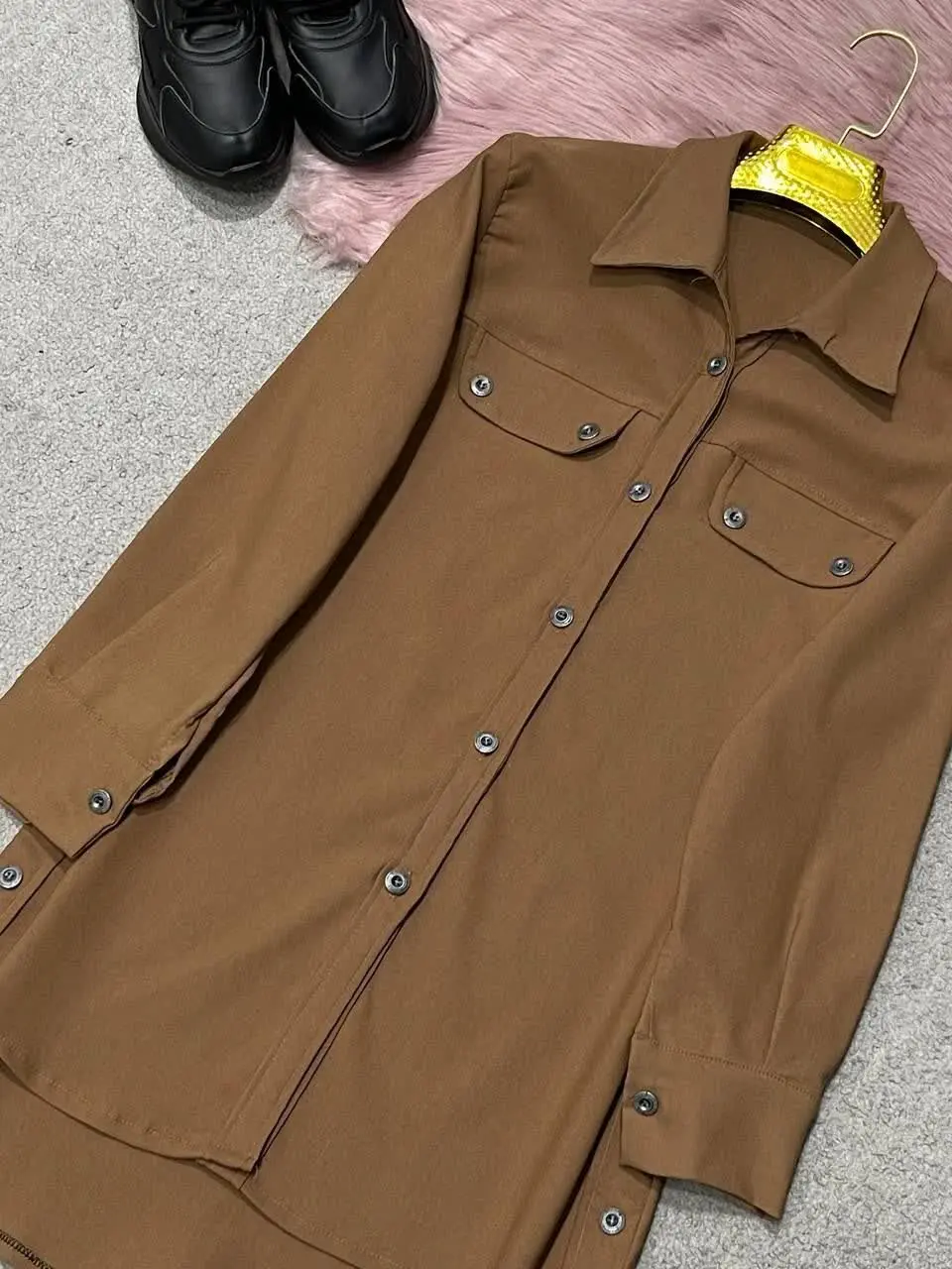 🛍نام: مانتوکتان بغل دکمه🍂
