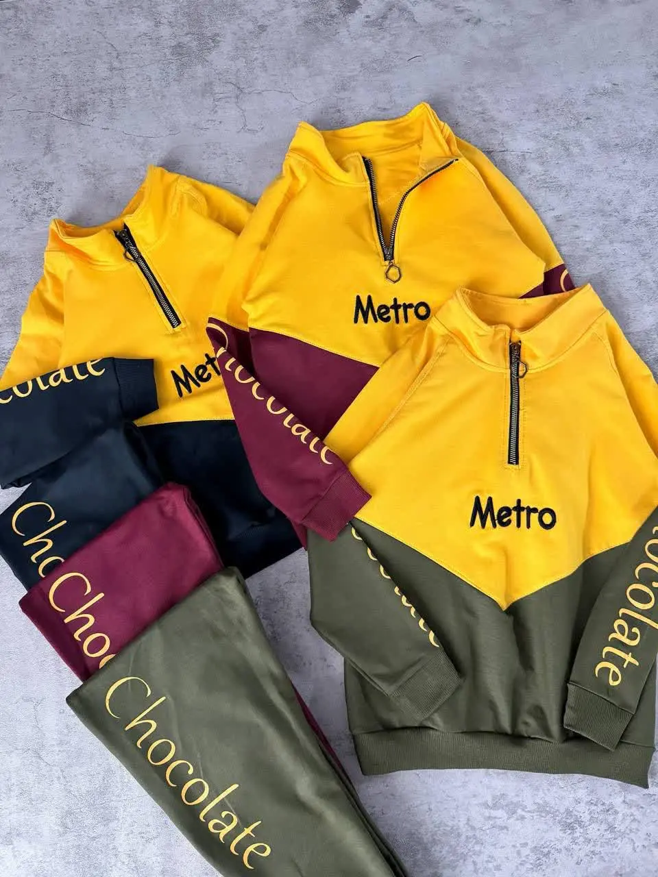 ✴️ هودی شلوار نیم زیپ مترو 😍