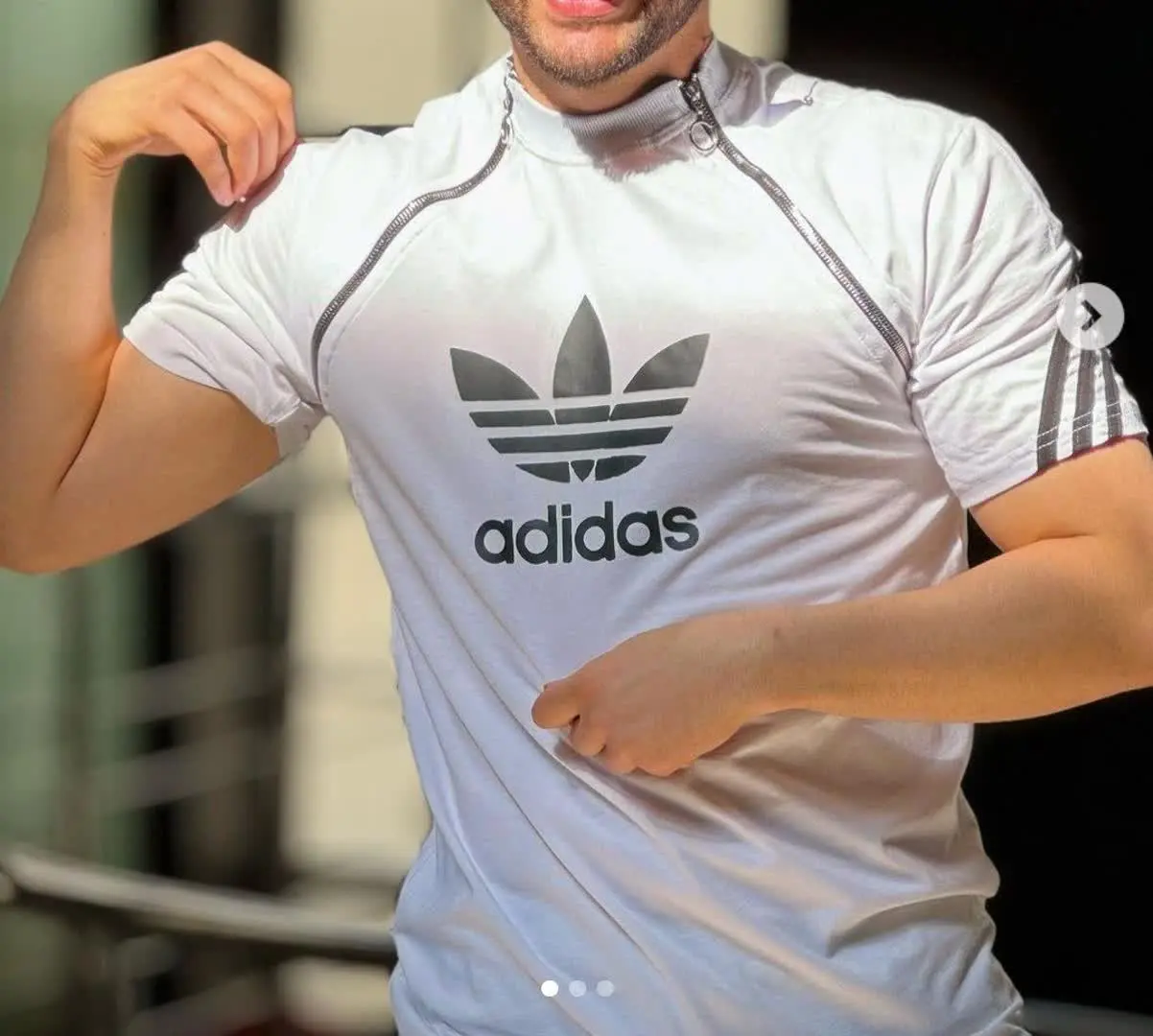 تیشرت مردانه زیپ دار 
