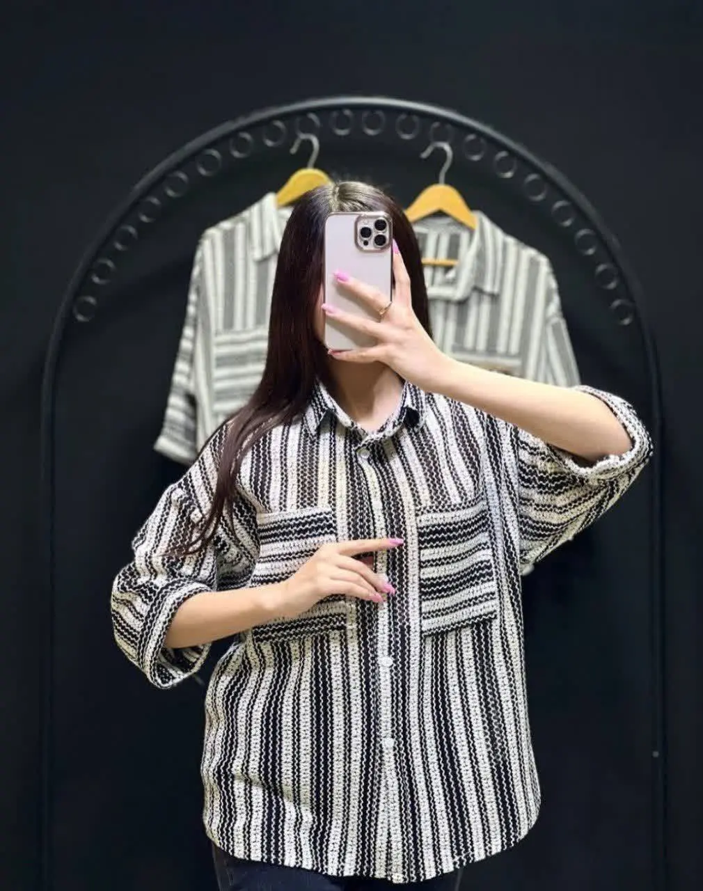 ▫️نام: مانتو قلاب بافی
