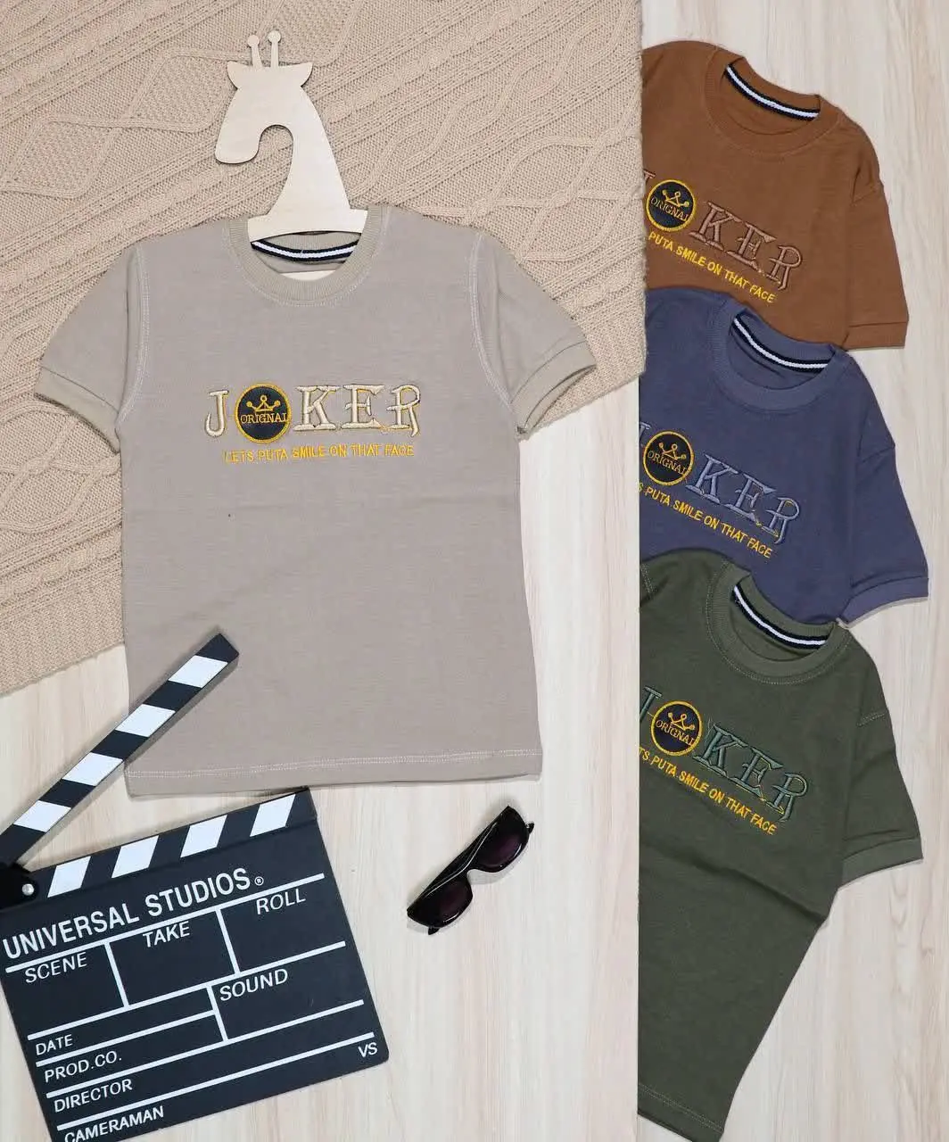 👫تیشرت پسرانه ماندانا گلدوزی JOKER👫
