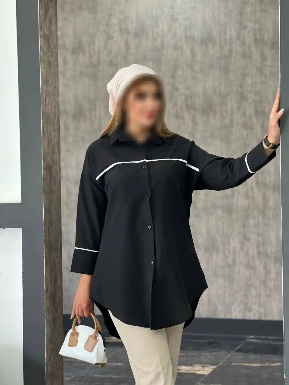 ❤️نام: مانتو مدل آنالیزا🏴 ((ویژه محرم)) 🏴
