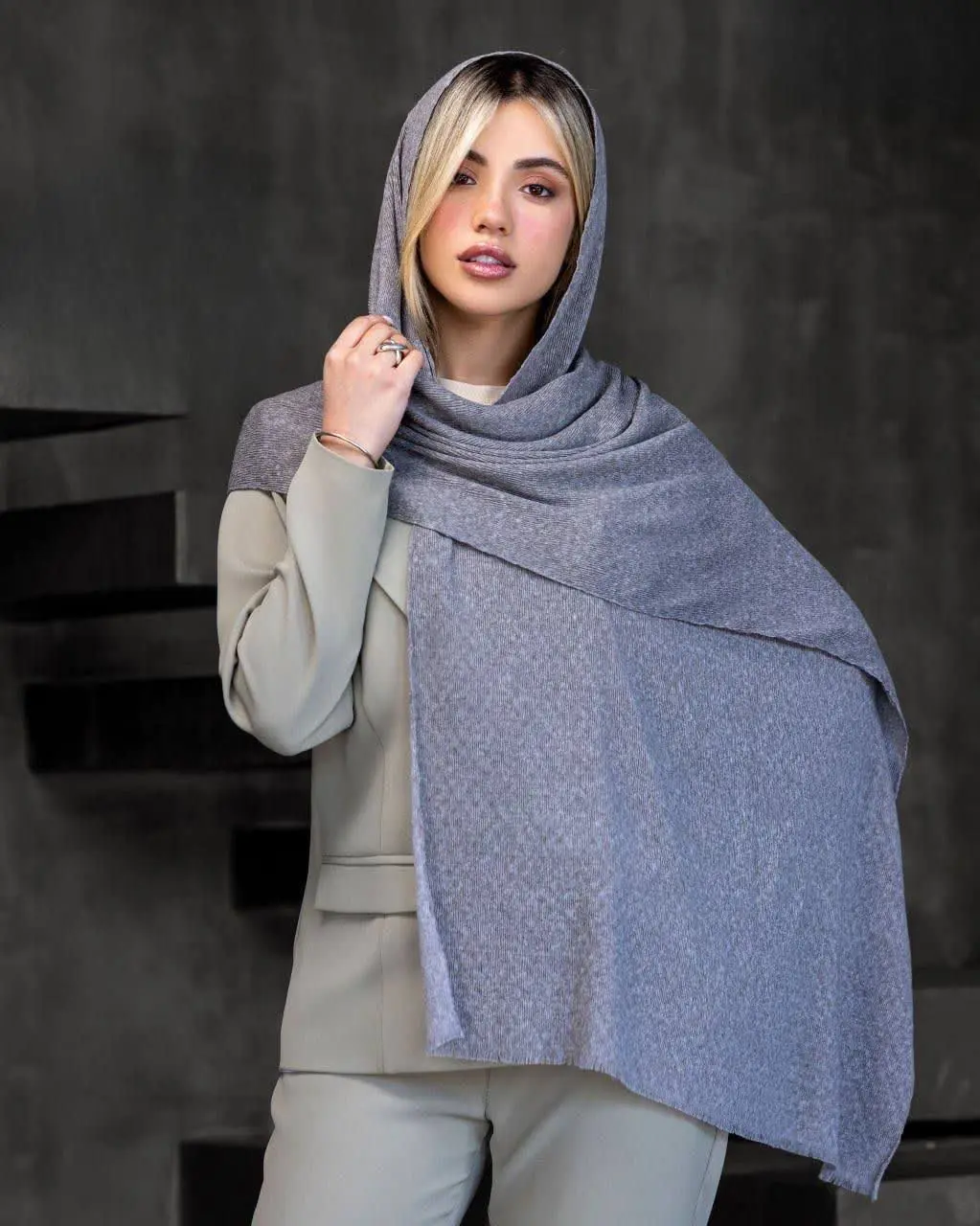 ✦شال نخی ژاکارد